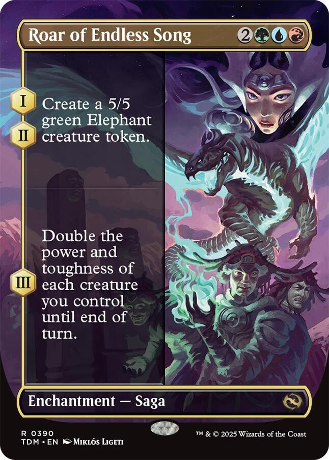 Roar of Endless Song (Borderless) [Tarkir: Dragonstorm]