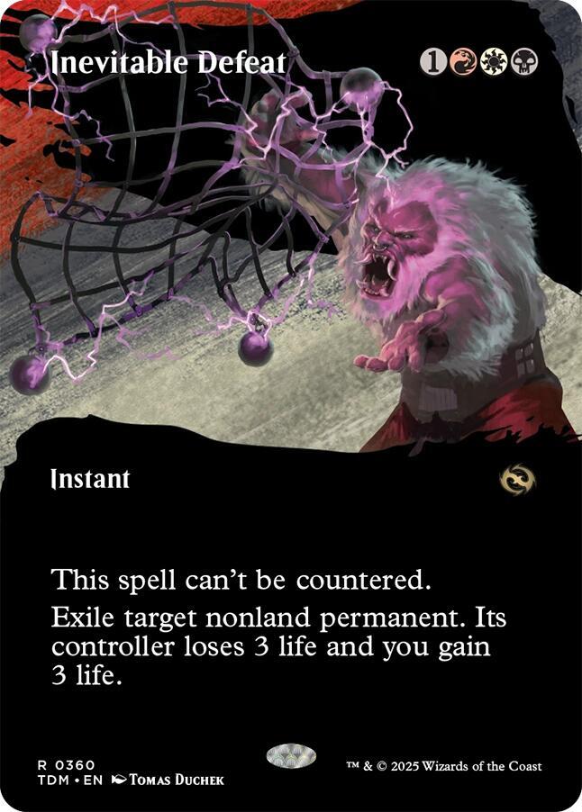 Inevitable Defeat (Borderless) [Tarkir: Dragonstorm]