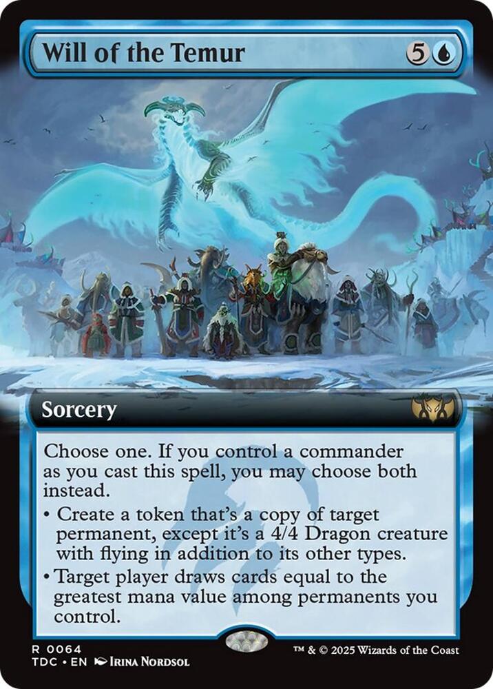 Will of the Temur (Extended Art) [Tarkir: Dragonstorm Commander]