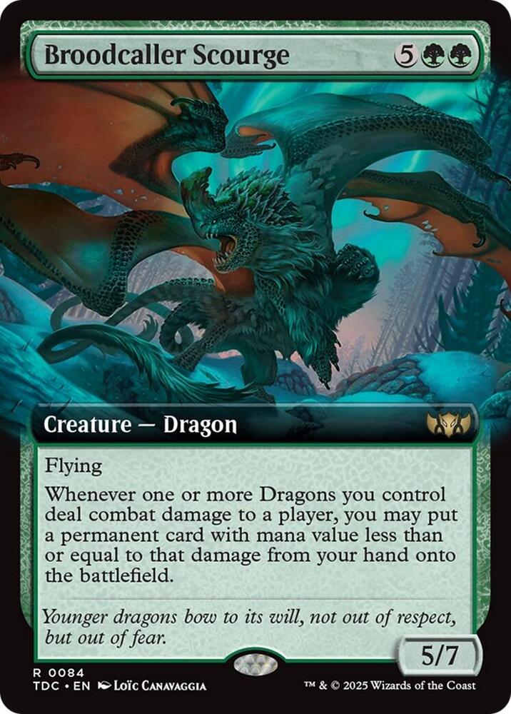 Broodcaller Scourge (Extended Art) [Tarkir: Dragonstorm Commander]