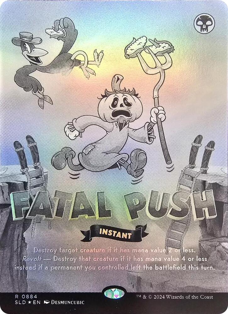 Fatal Push (0884) (Black & White Foil) [Secret Lair Drop Series]