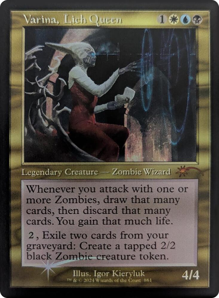Varina, Lich Queen (Retro Frame) [Secret Lair Drop Series]