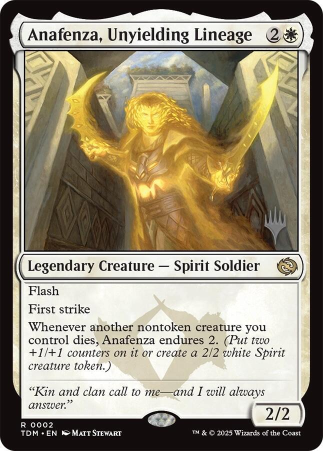 Anafenza, Unyielding Lineage (Promo Pack) [Tarkir: Dragonstorm Promos]