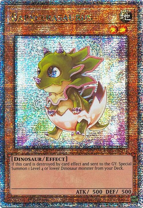 Babycerasaurus [RA04-EN131] Quarter Century Secret Rare