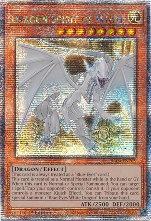 Dragon Spirit of White [RA04-EN265] Quarter Century Secret Rare