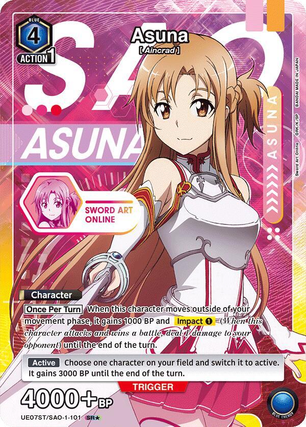 Asuna (101) (SR*) (UE07ST/SAO-1-101) [UE07ST: Sword Art Online Starter Deck]