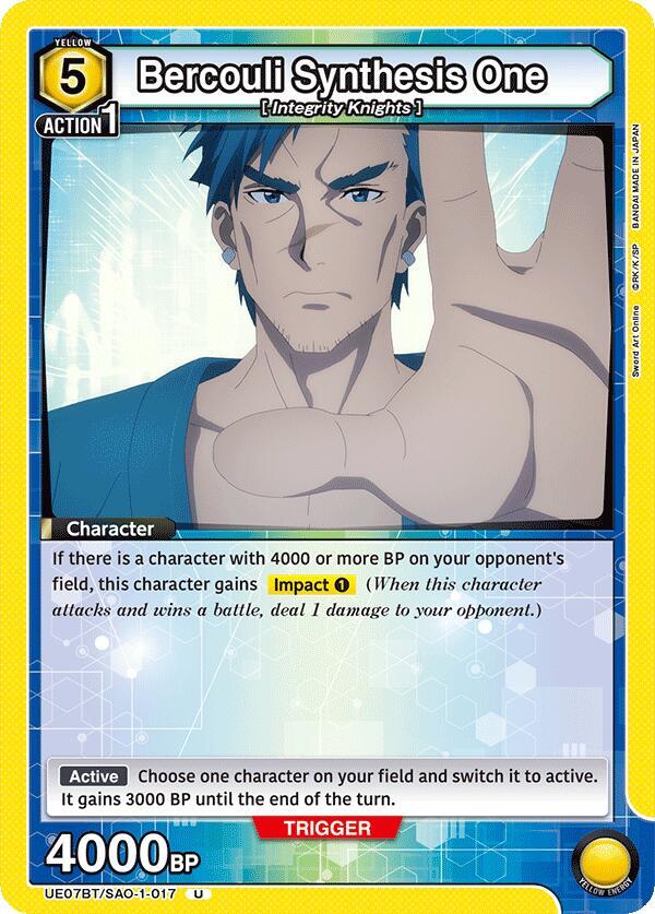 Bercouli Synthesis One (UE07BT/SAO-1-017) [UE07BT: Sword Art Online]