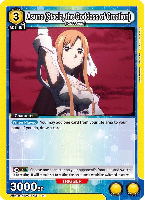 Asuna (Stacia, the Goddess of Creation) (021) (UE07BT/SAO-1-021) [UE07BT: Sword Art Online]