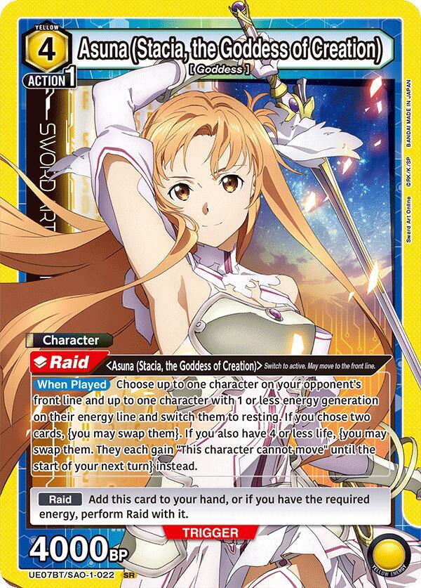 Asuna (Stacia, the Goddess of Creation) (022) (UE07BT/SAO-1-022) [UE07BT: Sword Art Online]