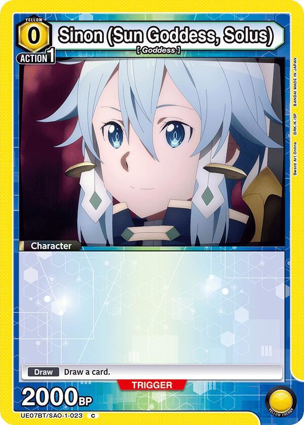 Sinon (Sun Goddess, Solus) (023) (UE07BT/SAO-1-023) [UE07BT: Sword Art Online]