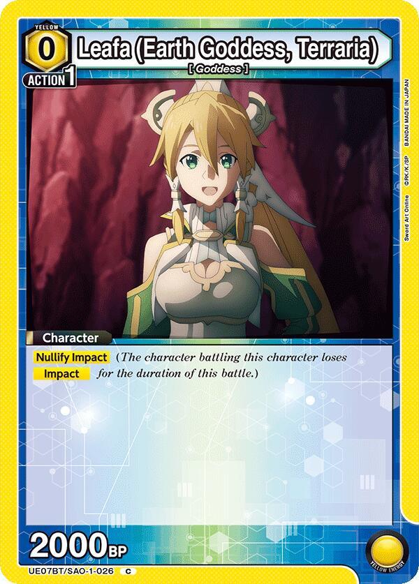 Leafa (Earth Goddess, Terraria) (026) (UE07BT/SAO-1-026) [UE07BT: Sword Art Online]