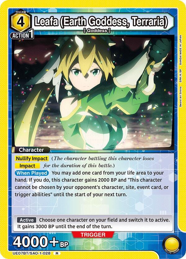 Leafa (Earth Goddess, Terraria) (028) (UE07BT/SAO-1-028) [UE07BT: Sword Art Online]