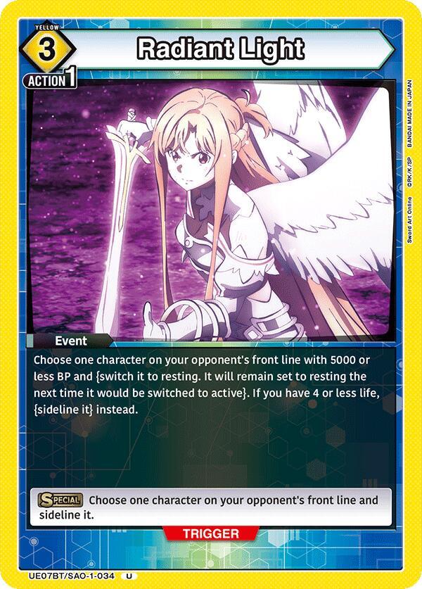 Radiant Light (UE07BT/SAO-1-034) [UE07BT: Sword Art Online]