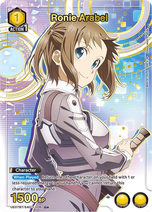 Ronie Arabel (U*) (UE07BT/SAO-1-006) [UE07BT: Sword Art Online]