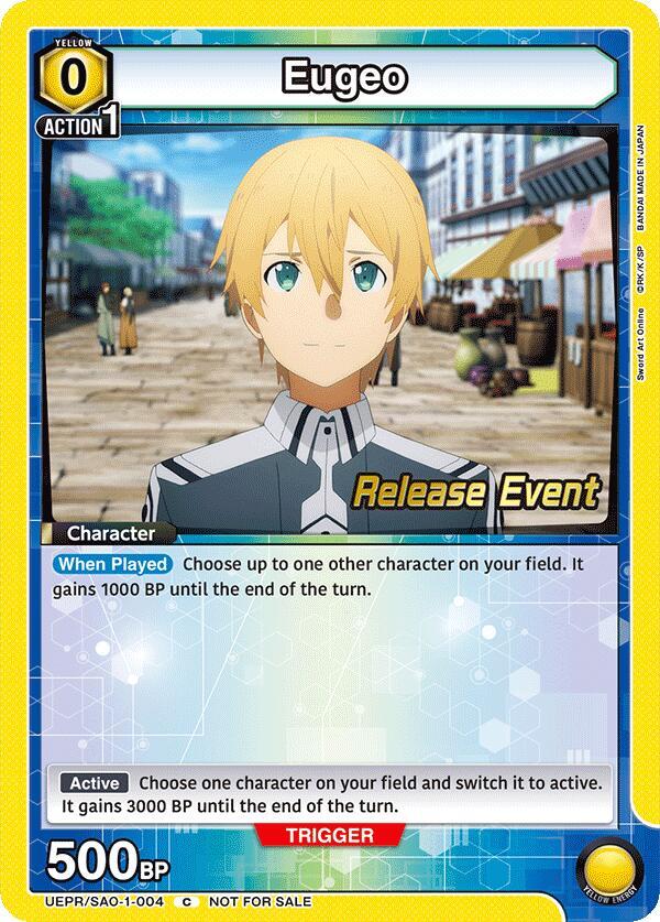 Eugeo (004) (UEPR/SAO-1-004) [UE07BT: Sword Art Online Release Event Cards]