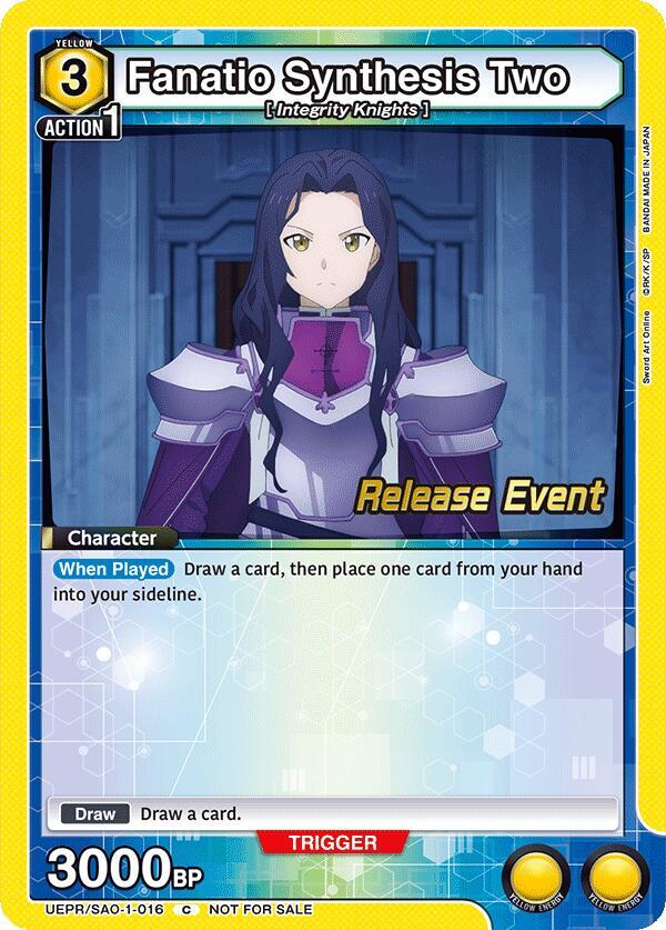 Fanatio Synthesis Two (UEPR/SAO-1-016) [UE07BT: Sword Art Online Release Event Cards]