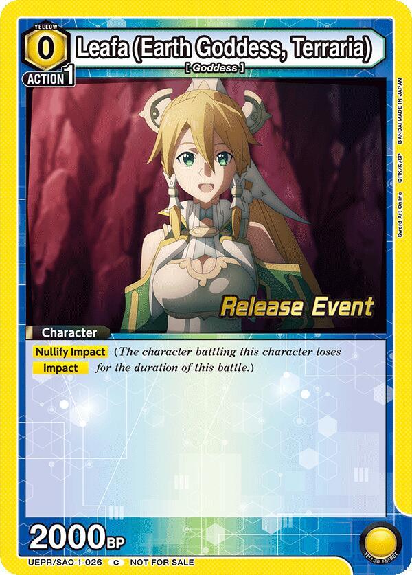 Leafa (Earth Goddess, Terraria) (026) (UEPR/SAO-1-026) [UE07BT: Sword Art Online Release Event Cards]