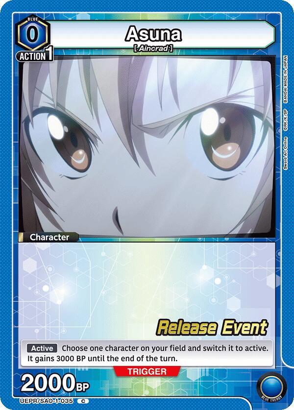 Asuna (035) (UEPR/SAO-1-035) [UE07BT: Sword Art Online Release Event Cards]