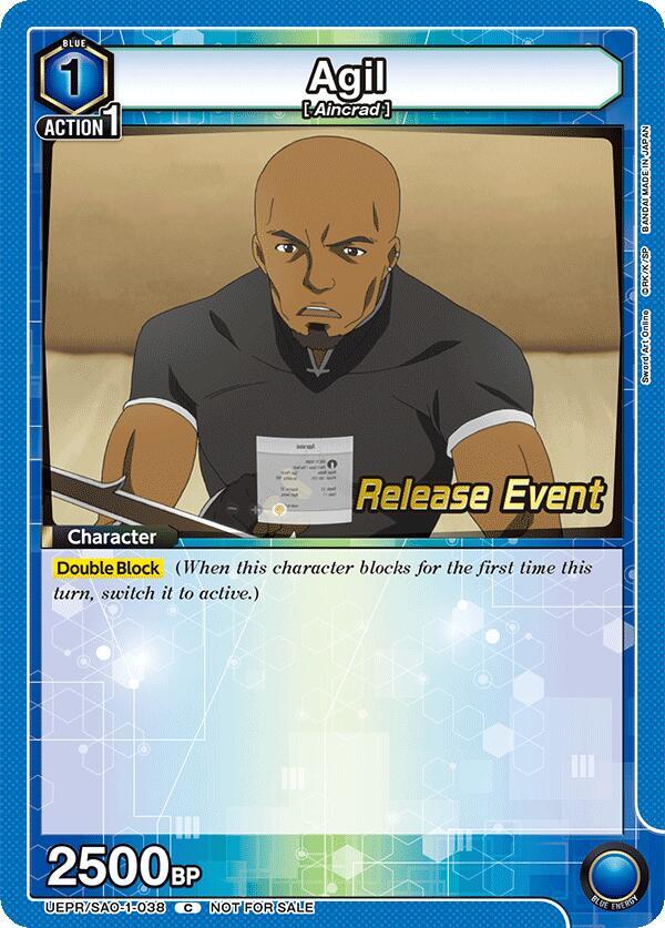 Agil (UEPR/SAO-1-038) [UE07BT: Sword Art Online Release Event Cards]