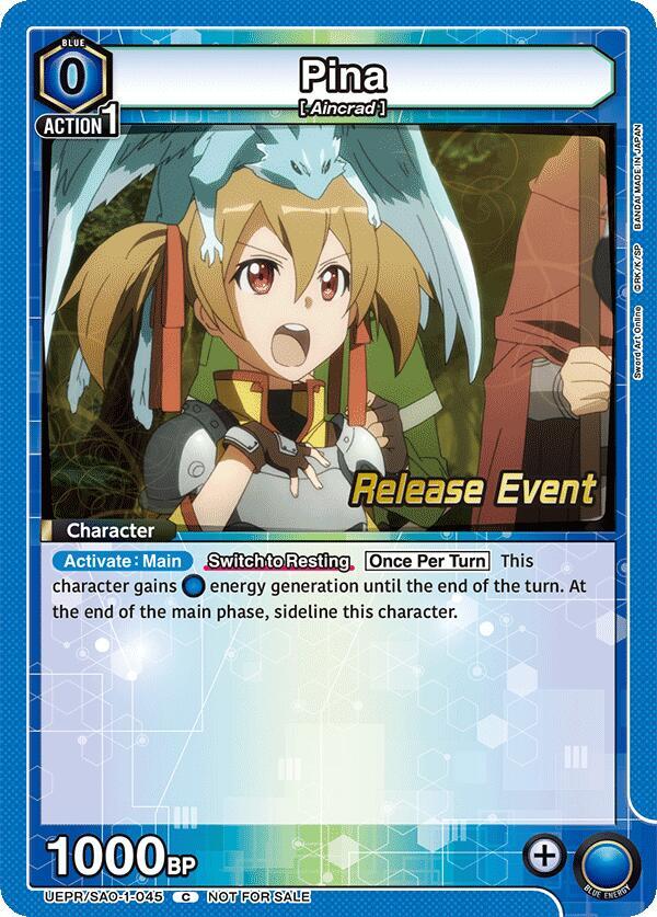 Pina (UEPR/SAO-1-045) [UE07BT: Sword Art Online Release Event Cards]