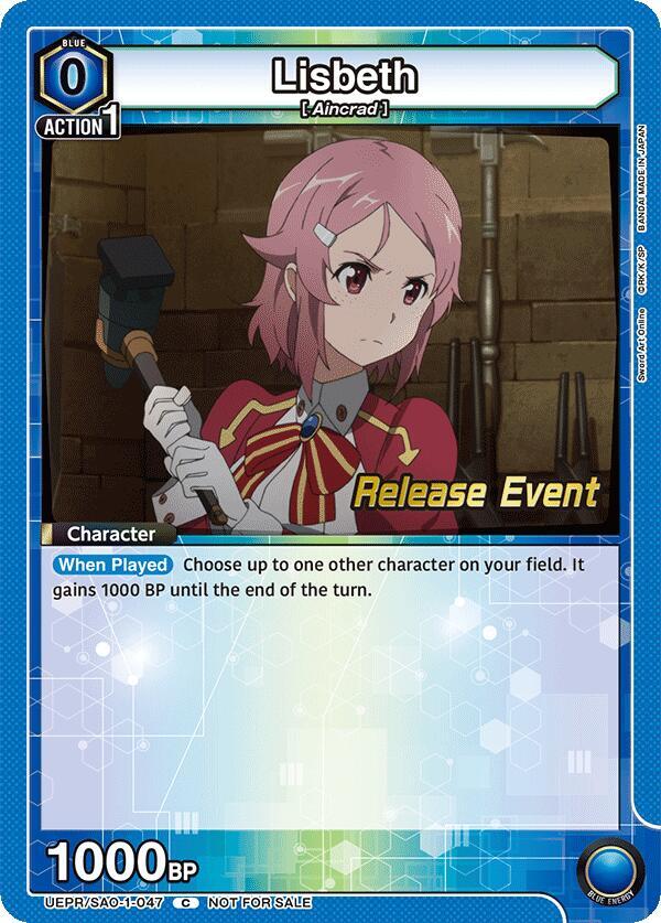 Lisbeth (047) (UEPR/SAO-1-047) [UE07BT: Sword Art Online Release Event Cards]