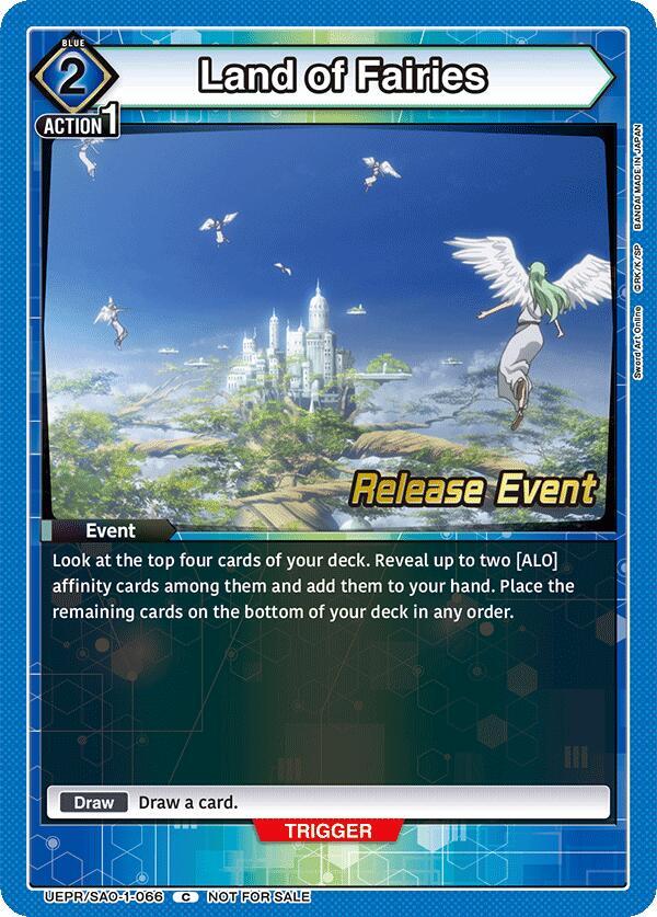 Land of Fairies (UEPR/SAO-1-066) [UE07BT: Sword Art Online Release Event Cards]
