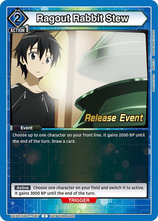 Ragout Rabbit Stew (UEPR/SAO-1-067) [UE07BT: Sword Art Online Release Event Cards]