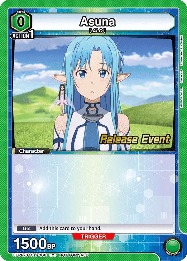 Asuna (068) (UEPR/SAO-1-068) [UE07BT: Sword Art Online Release Event Cards]