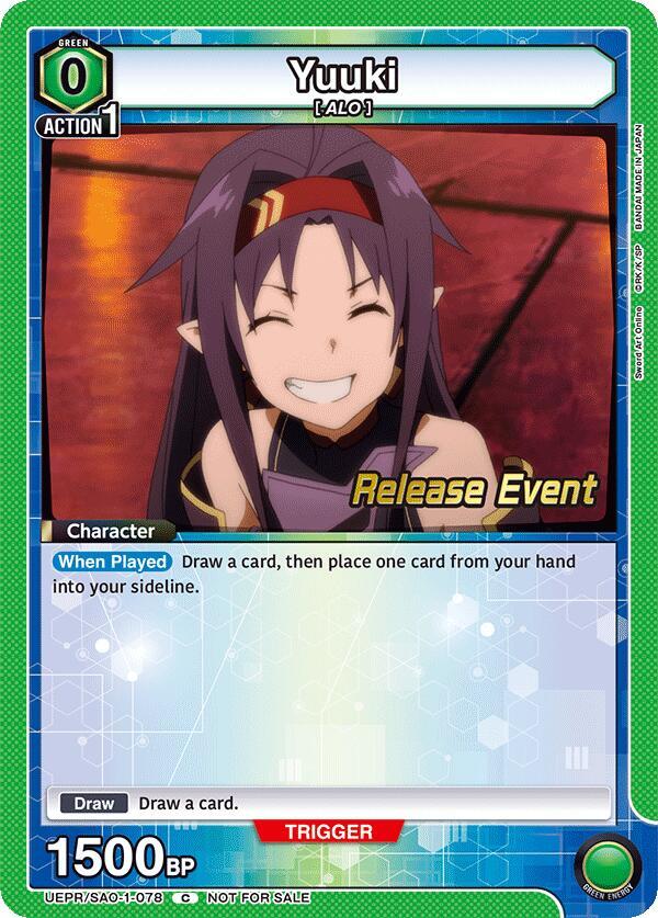 Yuuki (078) (UEPR/SAO-1-078) [UE07BT: Sword Art Online Release Event Cards]