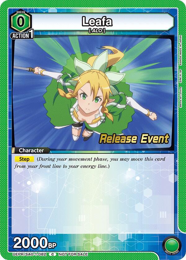 Leafa (082) (UEPR/SAO-1-082) [UE07BT: Sword Art Online Release Event Cards]