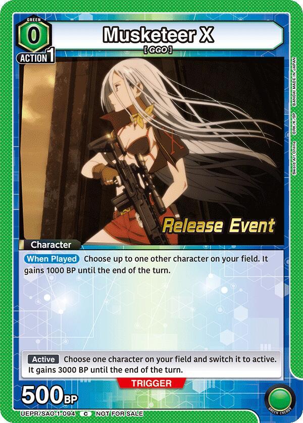 Musketeer X (UEPR/SAO-1-094) [UE07BT: Sword Art Online Release Event Cards]