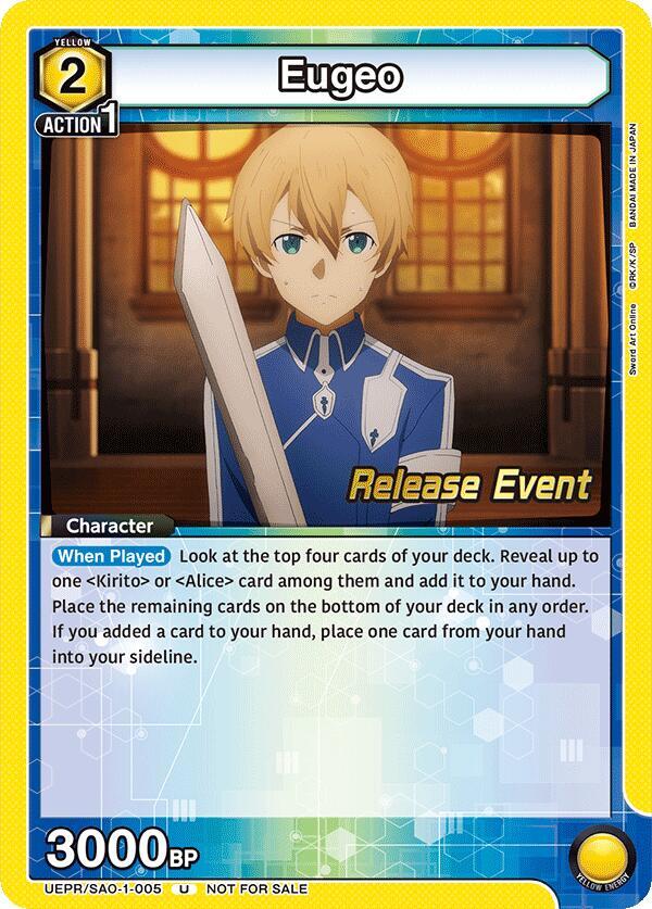 Eugeo (005) (UEPR/SAO-1-005) [UE07BT: Sword Art Online Release Event Cards]