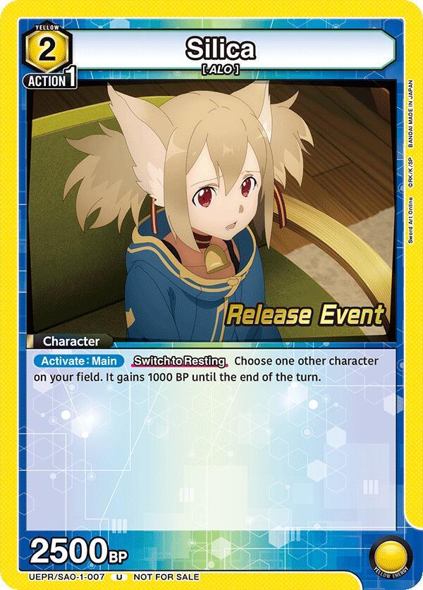 Silica (007) (UEPR/SAO-1-007) [UE07BT: Sword Art Online Release Event Cards]