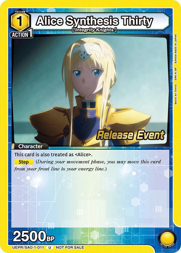 Alice Synthesis Thirty (011) (UEPR/SAO-1-011) [UE07BT: Sword Art Online Release Event Cards]