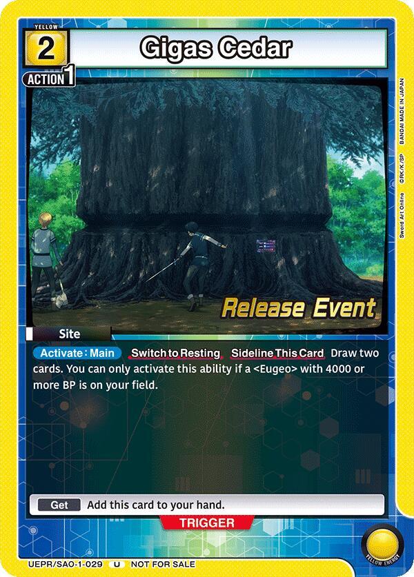 Gigas Cedar (UEPR/SAO-1-029) [UE07BT: Sword Art Online Release Event Cards]
