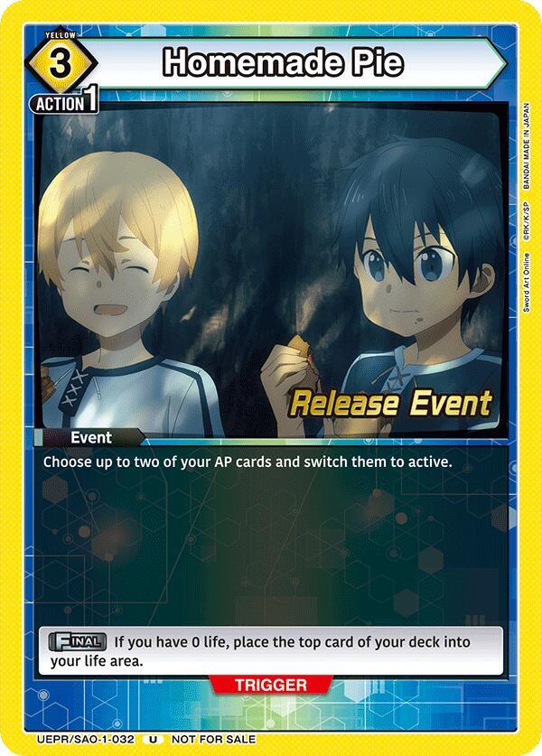 Homemade Pie (UEPR/SAO-1-032) [UE07BT: Sword Art Online Release Event Cards]