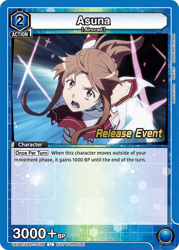 Asuna (036) (UEPR/SAO-1-036) [UE07BT: Sword Art Online Release Event Cards]