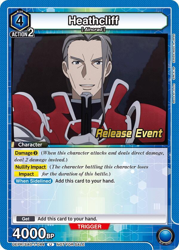 Heathcliff (UEPR/SAO-1-044) [UE07BT: Sword Art Online Release Event Cards]