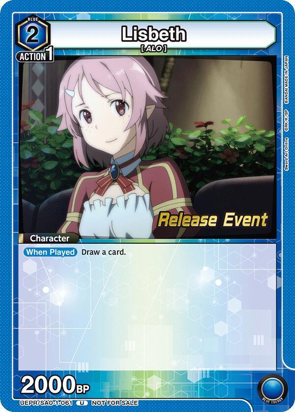 Lisbeth (061) (UEPR/SAO-1-061) [UE07BT: Sword Art Online Release Event Cards]