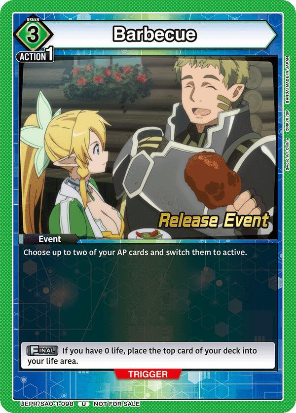 Barbecue (UEPR/SAO-1-098) [UE07BT: Sword Art Online Release Event Cards]