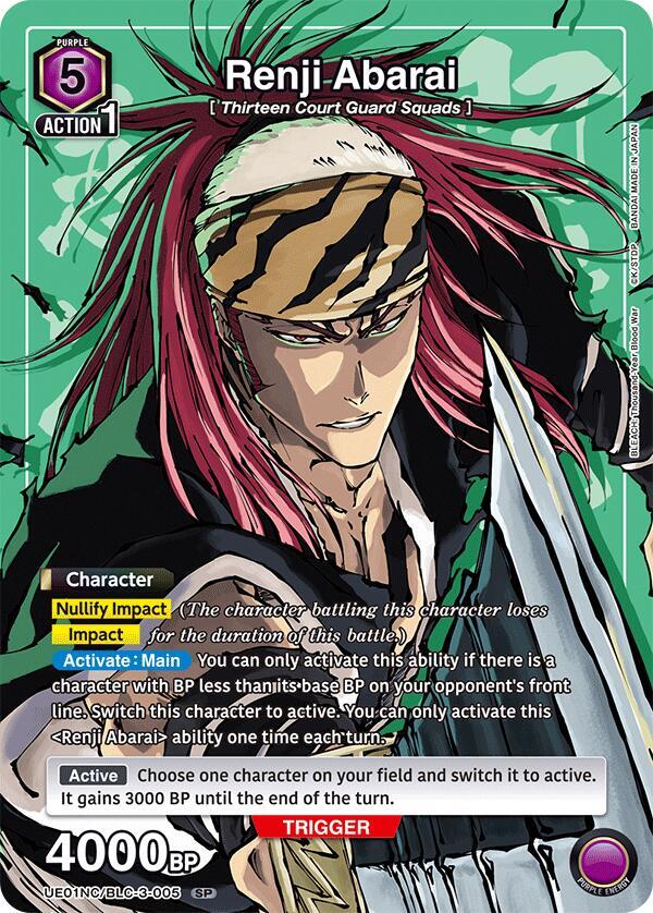 Renji Abarai (UE01NC/BLC-3-005) [UE01NC: New Card Selection: BLEACH: Thousand-Year Blood War]