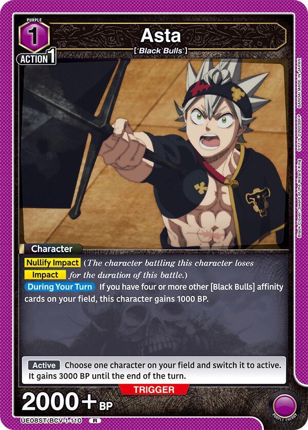 Asta (110) (UE08ST/BCV-1-110) [UE08ST: Black Clover Starter Deck]