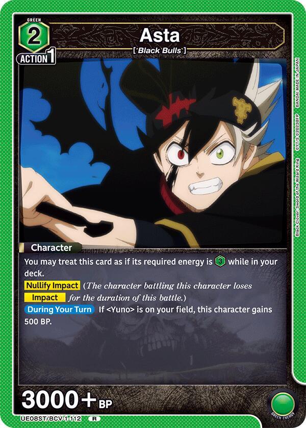 Asta (112) (UE08ST/BCV-1-112) [UE08ST: Black Clover Starter Deck]