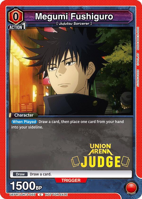 Megumi Fushiguro (055) (Judge Pack) (UEPR/JJK-3-055) [Union Arena Promotion Cards]