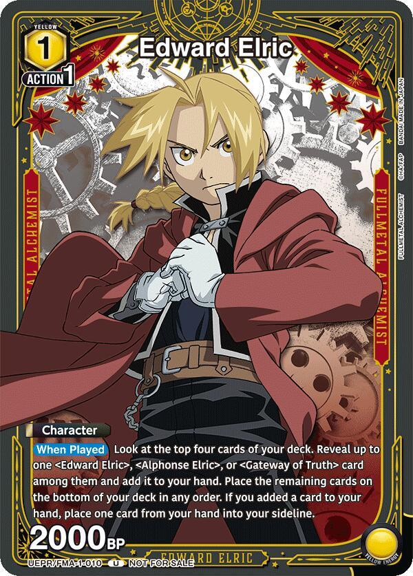 Edward Elric (010) (UEPR/FMA-1-010) [Union Arena Promotion Cards]