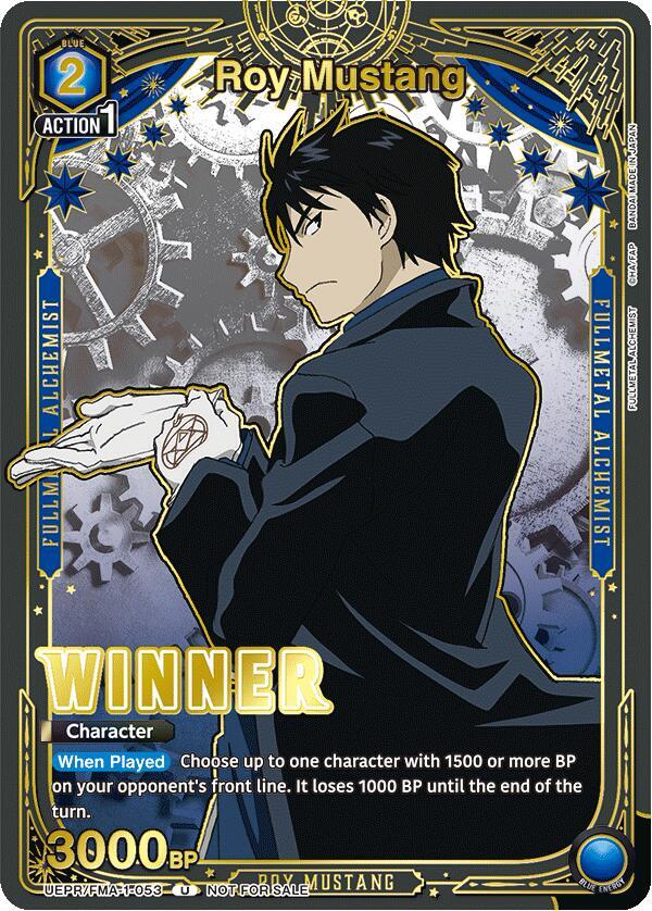 Roy Mustang (Winner) (UEPR/FMA-1-053) [Union Arena Promotion Cards]