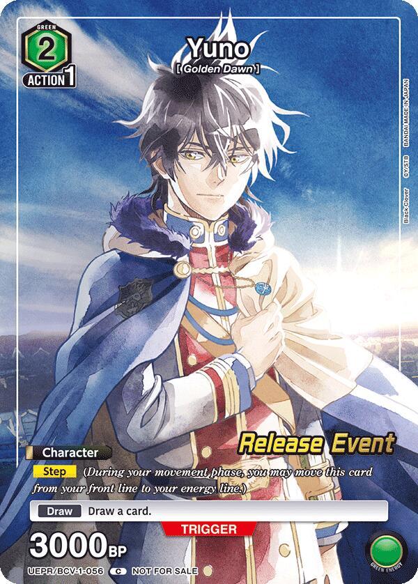 Yuno (Release Event Participation) (UEPR/BCV-1-056) [UE08BT: Black Clover Release Event Cards]