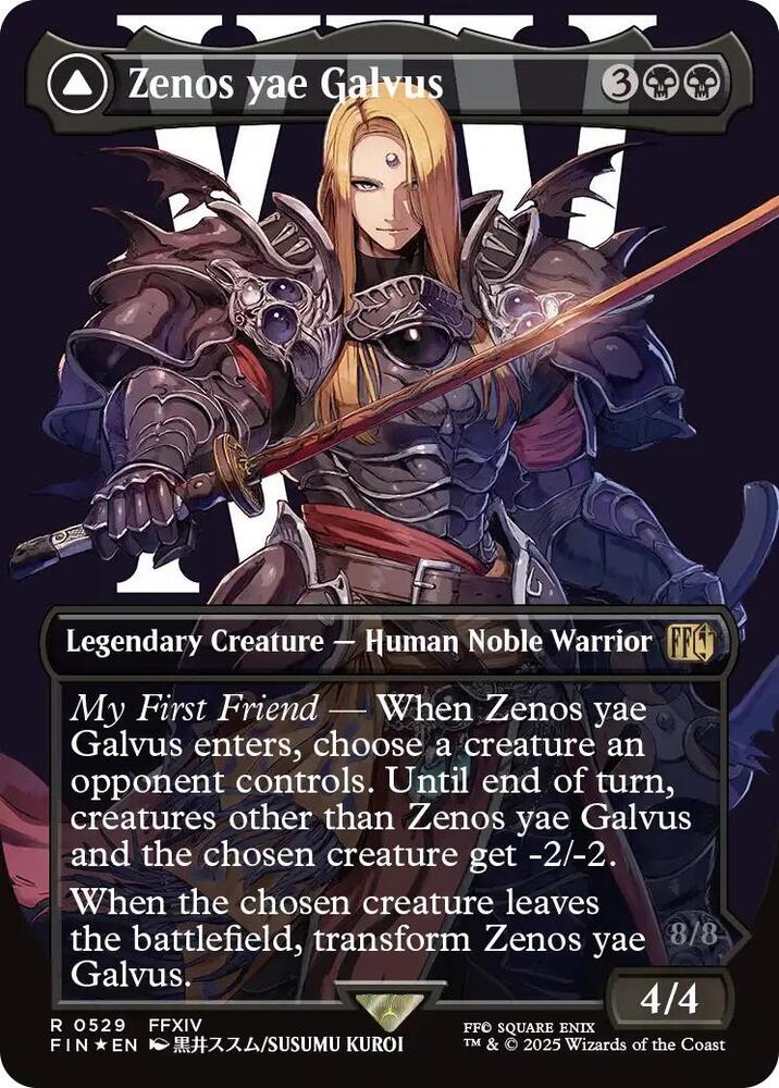 Zenos yae Galvus // Shinryu, Transcendent Rival (Borderless) (Surge Foil) [FINAL FANTASY]
