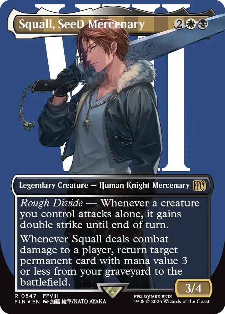 Squall, SeeD Mercenary (Borderless) (Surge Foil) [FINAL FANTASY]