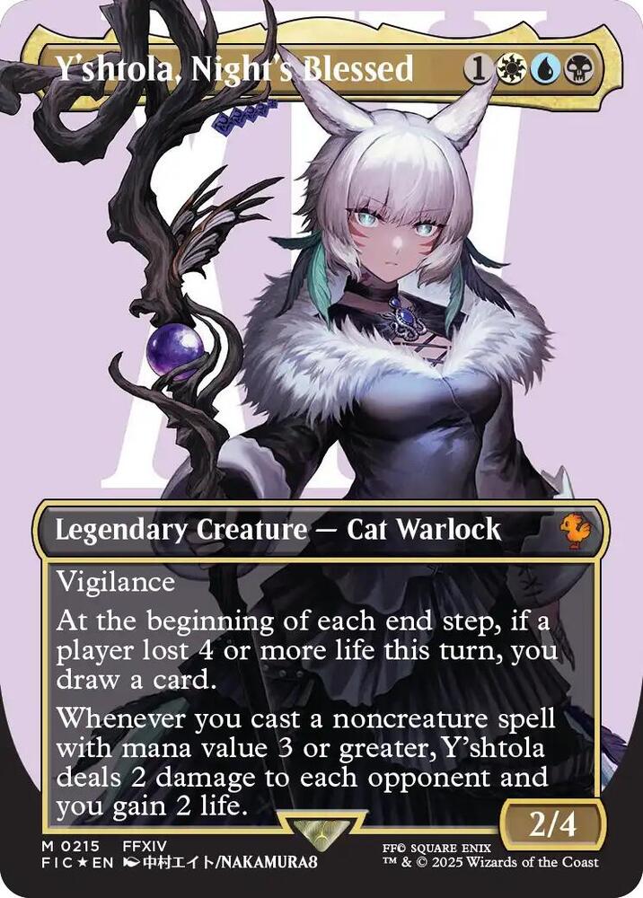 Y'shtola, Night's Blessed (Borderless) (Surge Foil) [FINAL FANTASY Commander]